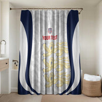 Custom England 2026 Football Bathroom Set Go Three Lions Grunge Style - Wonder Print Shop