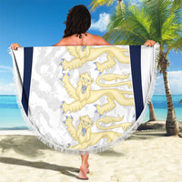 Custom England 2026 Football Beach Blanket Go Three Lions Grunge Style - Wonder Print Shop