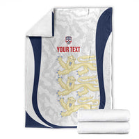 Custom England 2026 Football Blanket Go Three Lions Grunge Style - Wonder Print Shop