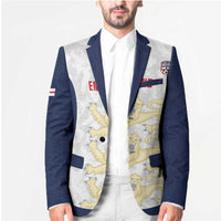 Custom England 2026 Football Blazer Go Three Lions Grunge Style - Wonder Print Shop