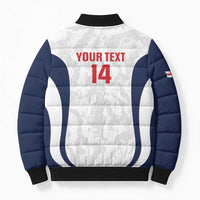 Custom England 2026 Football Bomber Puffer Jacket Go Three Lions Grunge Style - Wonder Print Shop