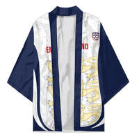 Custom England 2026 Football Kimono Go Three Lions Grunge Style - Wonder Print Shop