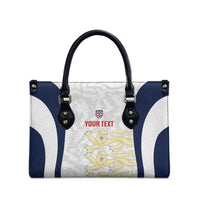 Custom England 2026 Football Leather Bag Go Three Lions Grunge Style - Wonder Print Shop