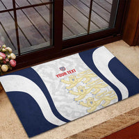 Custom England 2026 Football Rubber Doormat Go Three Lions Grunge Style - Wonder Print Shop