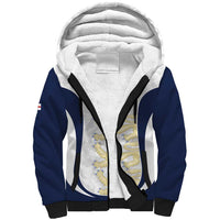 Custom England 2026 Football Sherpa Hoodie Go Three Lions Grunge Style - Wonder Print Shop