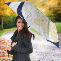 Custom England 2026 Football Umbrella Go Three Lions Grunge Style - Wonder Print Shop