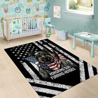 USA National K9 Veterans Day Area Rug Honoring Our Furring Heroes