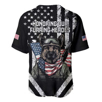 USA National K9 Veterans Day Baseball Jersey Honoring Our Furring Heroes