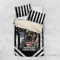 USA National K9 Veterans Day Bedding Set Honoring Our Furring Heroes
