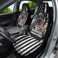 USA National K9 Veterans Day Car Seat Cover Honoring Our Furring Heroes