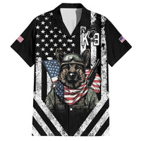 USA National K9 Veterans Day Family Matching Off Shoulder Maxi Dress and Hawaiian Shirt Honoring Our Furring Heroes