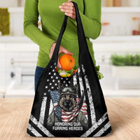 USA National K9 Veterans Day Grocery Bag Honoring Our Furring Heroes