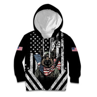 USA National K9 Veterans Day Kid Hoodie Honoring Our Furring Heroes