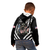 USA National K9 Veterans Day Kid Hoodie Honoring Our Furring Heroes