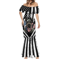 USA National K9 Veterans Day Mermaid Dress Honoring Our Furring Heroes