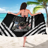 USA National K9 Veterans Day Sarong Honoring Our Furring Heroes