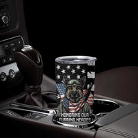 USA National K9 Veterans Day Tumbler Cup Honoring Our Furring Heroes