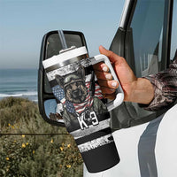 USA National K9 Veterans Day Tumbler With Handle Honoring Our Furring Heroes