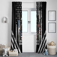 USA National K9 Veterans Day Window Curtain Honoring Our Furring Heroes