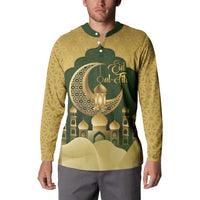 Eid al-Fitr Button Sweatshirt Khair Mubarak Islamic Pattern