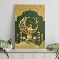 Eid al-Fitr Canvas Wall Art Khair Mubarak Islamic Pattern