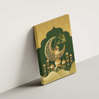 Eid al-Fitr Canvas Wall Art Khair Mubarak Islamic Pattern