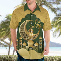 Eid al-Fitr Hawaiian Shirt Khair Mubarak Islamic Pattern