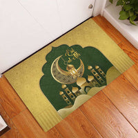 Eid al-Fitr Rubber Doormat Khair Mubarak Islamic Pattern