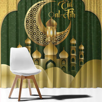 Eid al-Fitr Window Curtain Khair Mubarak Islamic Pattern