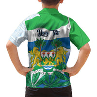 Personalised Sierra Leone Independence Day Hawaiian Shirt Funny Chimpanzee With Drum