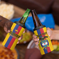 Custom Colombia Football 4 in 1 Can Cooler Tumbler Vamos Los Cafeteros