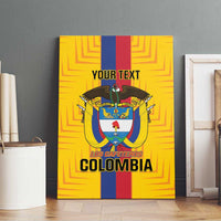 Custom Colombia Football Canvas Wall Art Vamos Los Cafeteros