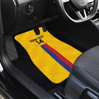 Custom Colombia Football Car Mats Vamos Los Cafeteros