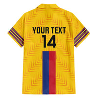 Custom Colombia Football Family Matching Summer Maxi Dress and Hawaiian Shirt Vamos Los Cafeteros