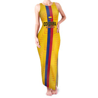 Custom Colombia Football Family Matching Tank Maxi Dress and Hawaiian Shirt Vamos Los Cafeteros