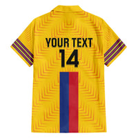 Custom Colombia Football Hawaiian Shirt Vamos Los Cafeteros