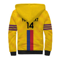 Custom Colombia Football Sherpa Hoodie Vamos Los Cafeteros