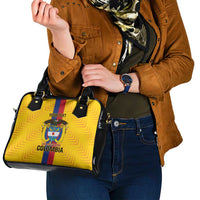 Custom Colombia Football Shoulder Handbag Vamos Los Cafeteros