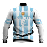 Custom Argentina Football Baseball Jacket Vamos La Albiceleste