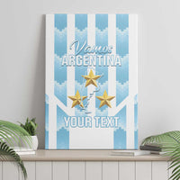 Custom Argentina Football Canvas Wall Art Vamos La Albiceleste