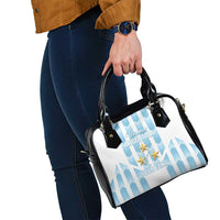 Custom Argentina Football Shoulder Handbag Vamos La Albiceleste