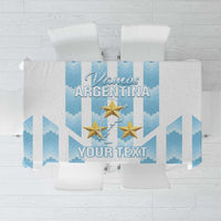 Custom Argentina Football Tablecloth Vamos La Albiceleste