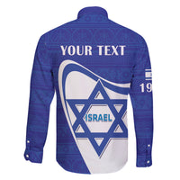 Personalised Israel Independence Day Family Matching Tank Maxi Dress and Hawaiian Shirt 2024 Yom Haatzmaut - Wonder Print Shop
