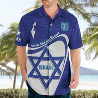 Personalised Israel Independence Day Hawaiian Shirt 2024 Yom Haatzmaut - Wonder Print Shop