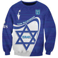 Personalised Israel Independence Day Sweatshirt 2024 Yom Haatzmaut - Wonder Print Shop