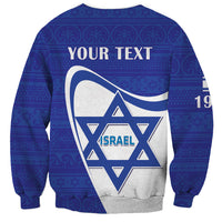 Personalised Israel Independence Day Sweatshirt 2024 Yom Haatzmaut - Wonder Print Shop