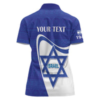 Personalised Israel Independence Day Women Polo Shirt 2024 Yom Haatzmaut - Wonder Print Shop