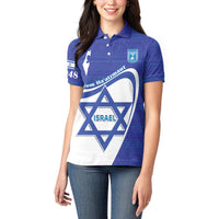 Personalised Israel Independence Day Women Polo Shirt 2024 Yom Haatzmaut - Wonder Print Shop