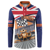 Personalised British Norris Button Sweatshirt 2025 Champion Australia GP