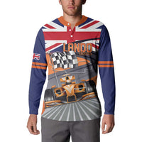 Personalised British Norris Button Sweatshirt 2025 Champion Australia GP